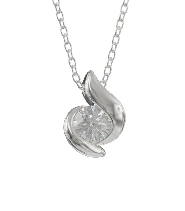 Girocollo Diamante Abbracci